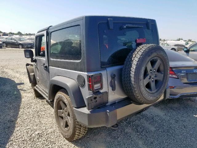 1C4AJWAG0GL157634 - 2016 JEEP WRANGLER S GRAY photo 3