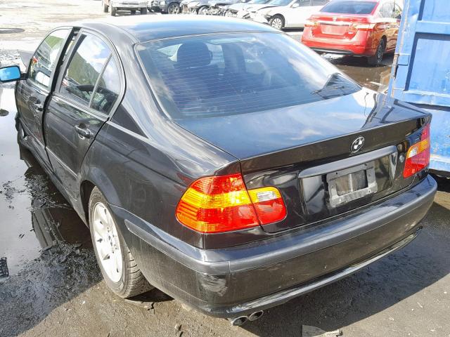 WBAEU33412PF58265 - 2002 BMW 325 XI BLACK photo 3