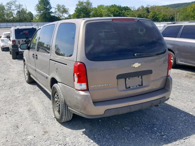 1GNDV23L66D151194 - 2006 CHEVROLET UPLANDER L BROWN photo 3