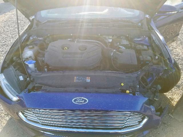 3FA6P0D96FR201320 - 2015 FORD FUSION TIT BLUE photo 7