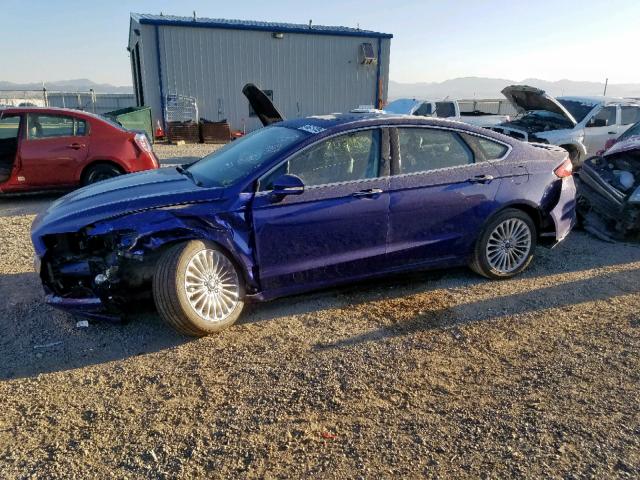 3FA6P0D96FR201320 - 2015 FORD FUSION TIT BLUE photo 9