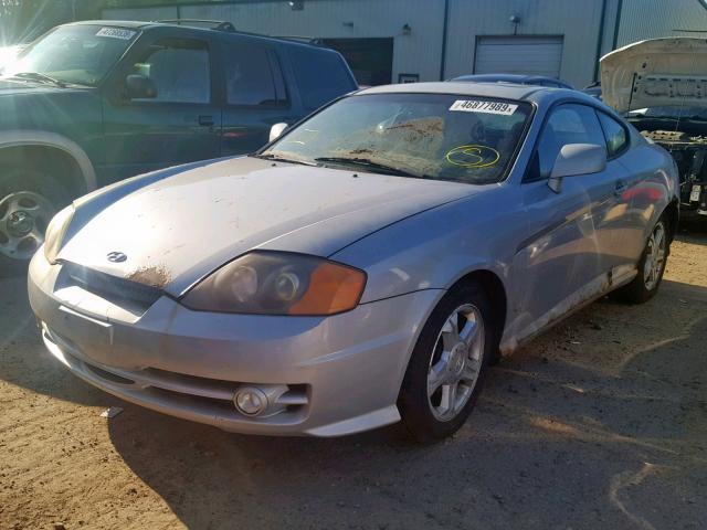 KMHHM65D63U087479 - 2003 HYUNDAI TIBURON SILVER photo 2