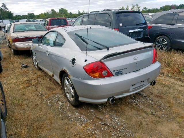 KMHHM65D63U087479 - 2003 HYUNDAI TIBURON SILVER photo 3