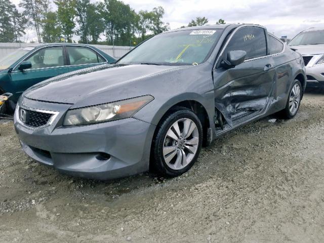 1HGCS12828A020970 - 2008 HONDA ACCORD EXL CHARCOAL photo 2