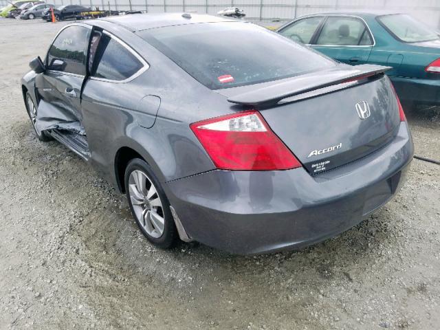 1HGCS12828A020970 - 2008 HONDA ACCORD EXL CHARCOAL photo 3