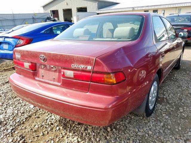 4T1BG28K7WU853739 - 1998 TOYOTA CAMRY CE RED photo 4