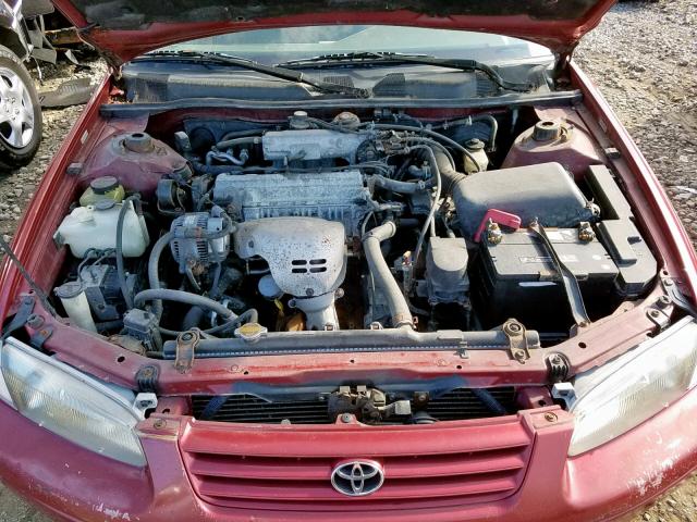 4T1BG28K7WU853739 - 1998 TOYOTA CAMRY CE RED photo 7