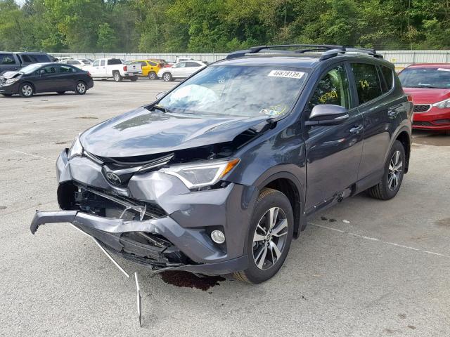 JTMRFREV5JD247734 - 2018 TOYOTA RAV4 ADVEN GRAY photo 2