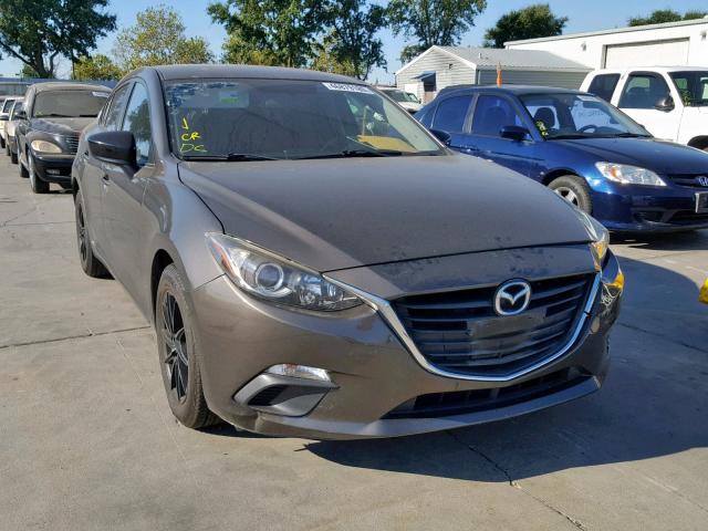 JM1BM1T77E1130385 - 2014 MAZDA 3 SV GRAY photo 1