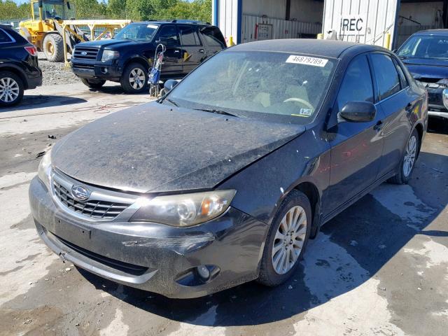 JF1GE61658H514581 - 2008 SUBARU IMPREZA BLACK photo 2