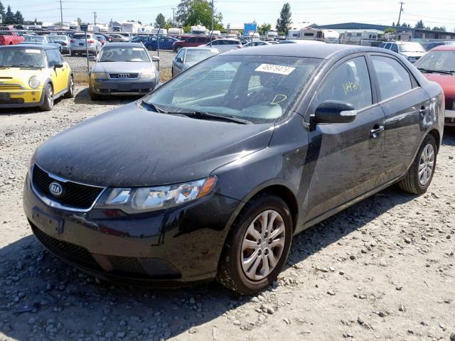 KNAFU4A23A5200328 - 2010 KIA FORTE EX BLACK photo 2