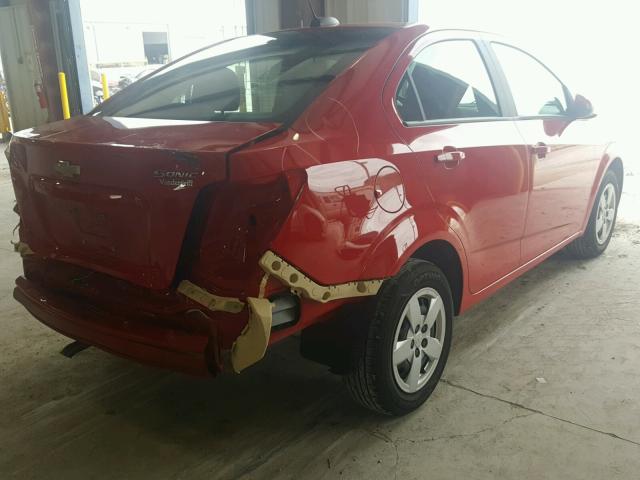 1G1JA5SH6G4177939 - 2016 CHEVROLET SONIC LS 红色 照片 4