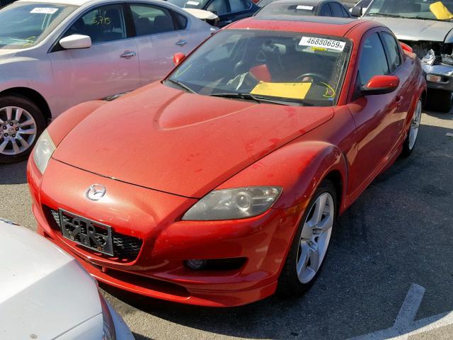 JM1FE17N150145350 - 2005 MAZDA RX8 RED photo 2