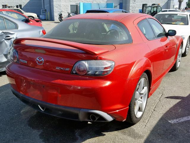 JM1FE17N150145350 - 2005 MAZDA RX8 RED photo 4