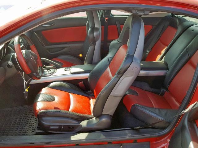 JM1FE17N150145350 - 2005 MAZDA RX8 RED photo 9