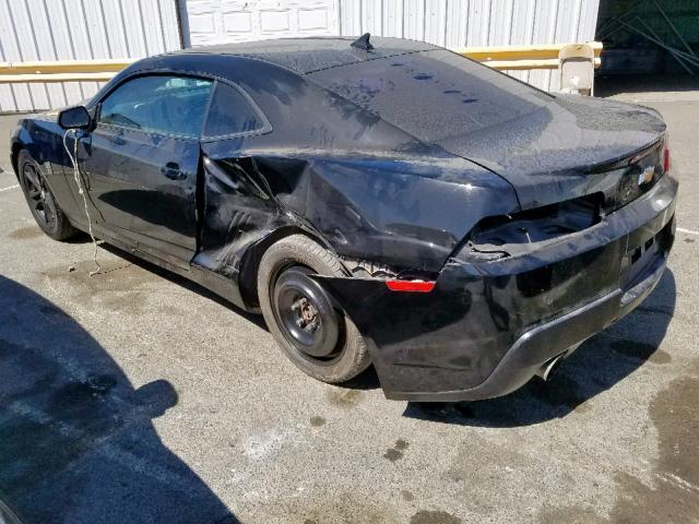 2G1FA1E37E9167204 - 2014 CHEVROLET CAMARO LS BLACK photo 3