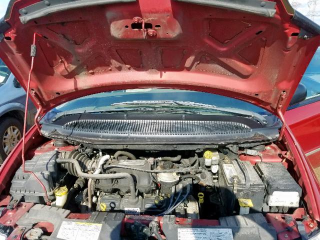 2A4GP54L87R273872 - 2007 CHRYSLER TOWN & COU RED photo 7