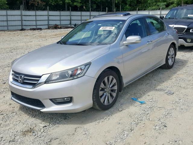 1HGCR2F82DA230300 - 2013 HONDA ACCORD EXL SILVER photo 2