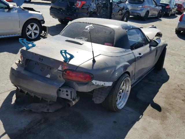 JM1NC26F980144145 - 2008 MAZDA MX-5 MIATA GRAY photo 4