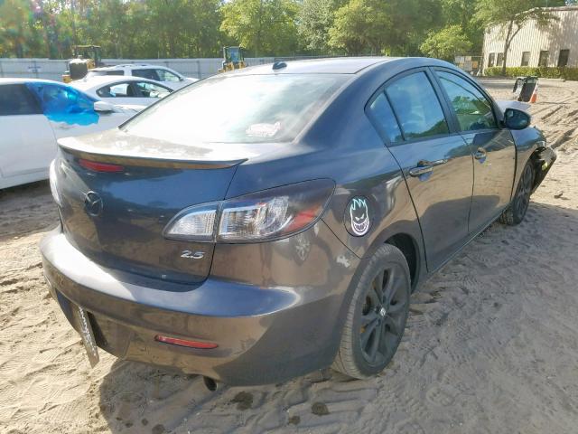 JM1BL1S56A1102218 - 2010 MAZDA 3 S GRAY photo 4