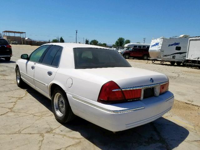 2MEFM74W8YX635274 - 2000 MERCURY GRAND MARQ WHITE photo 3