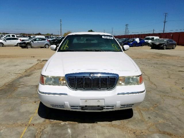 2MEFM74W8YX635274 - 2000 MERCURY GRAND MARQ WHITE photo 9