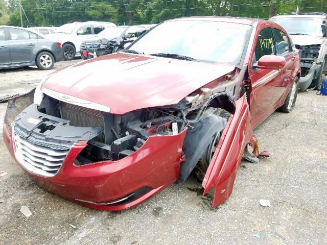 1C3BC1FB9BN592992 - 2011 CHRYSLER 200 TOURIN BURGUNDY photo 2