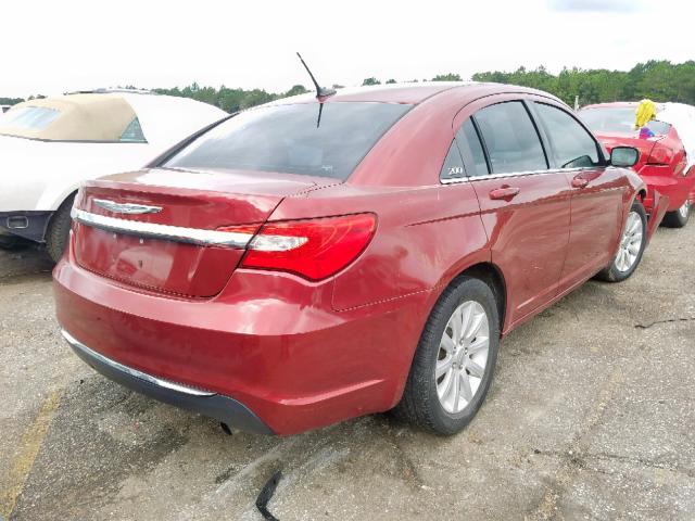 1C3BC1FB9BN592992 - 2011 CHRYSLER 200 TOURIN BURGUNDY photo 4