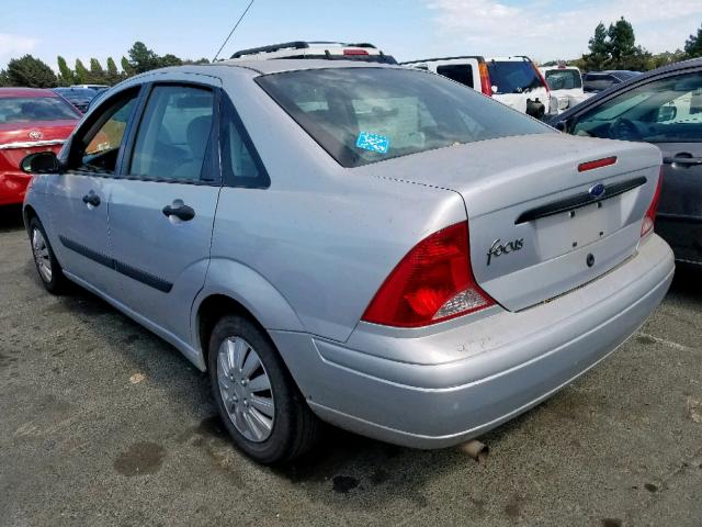 1FAFP33P22W103569 - 2002 FORD FOCUS LX GRAY photo 3