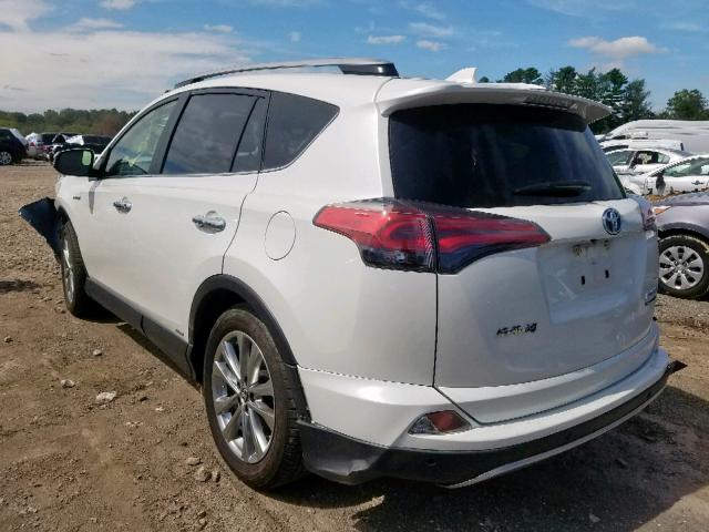 JTMDJREV0JD168366 - 2018 TOYOTA RAV4 HV LI WHITE photo 3