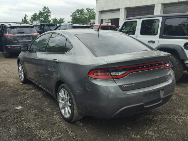 1C3CDFBA1DD155282 - 2013 DODGE DART SXT GRAY photo 3