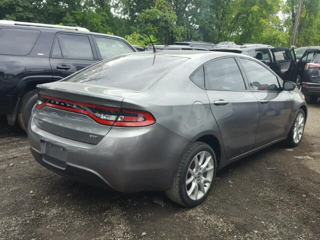 1C3CDFBA1DD155282 - 2013 DODGE DART SXT GRAY photo 4