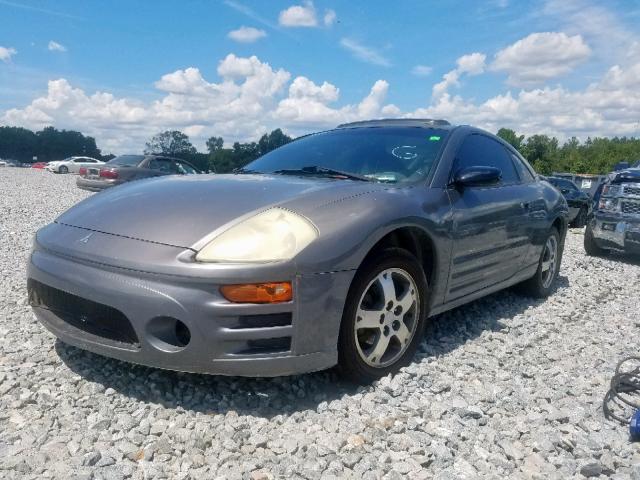 4A3AC44G63E070522 - 2003 MITSUBISHI ECLIPSE GS GRAY photo 2