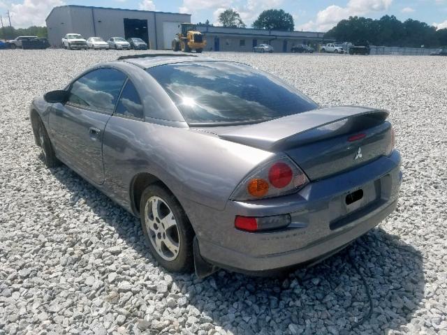 4A3AC44G63E070522 - 2003 MITSUBISHI ECLIPSE GS GRAY photo 3