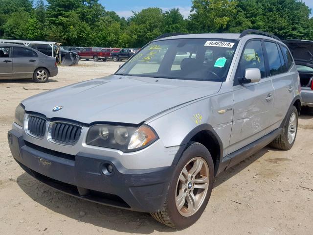 WBXPA93425WD04374 - 2005 BMW X3 3.0I GRAY photo 2