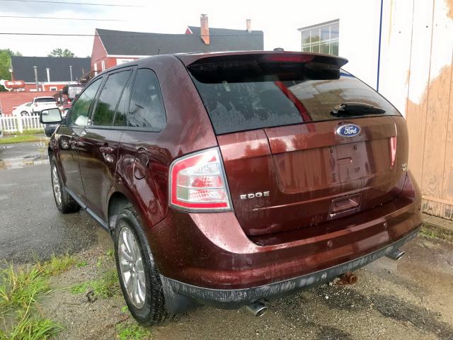 2FMDK48C69BA34422 - 2009 FORD EDGE SEL BURGUNDY photo 4