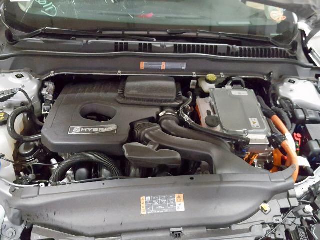 3FA6P0MU1KR252917 - 2019 FORD FUSION SEL SILVER photo 7