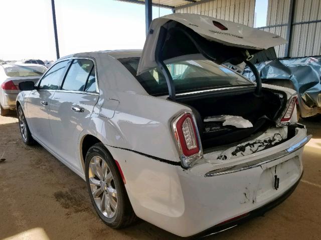 2C3CCAKG1JH250434 - 2018 CHRYSLER 300 LIMITE WHITE photo 3