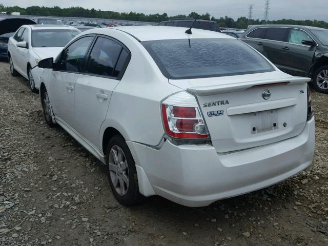 3N1AB6AP7AL715555 - 2010 NISSAN SENTRA 2.0 WHITE photo 3