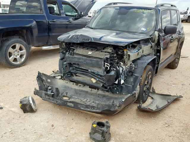 ZACCJBAB1JPH34714 - 2018 JEEP RENEGADE S BLACK photo 2