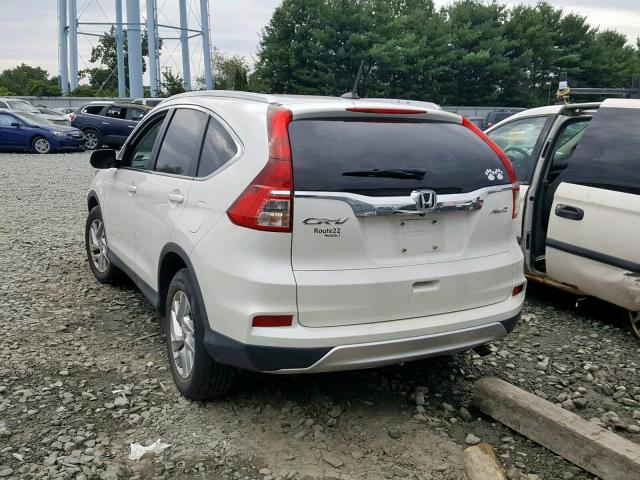 5J6RM4H78GL014235 - 2016 HONDA CR-V EXL WHITE photo 3