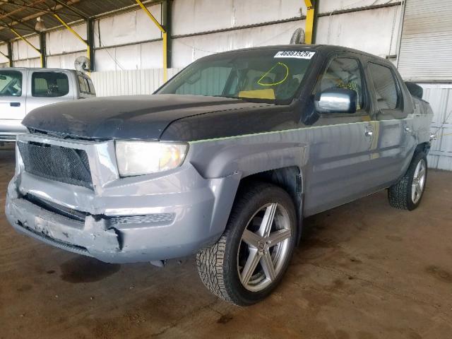 2HJYK16516H559126 - 2006 HONDA RIDGELINE BLUE photo 2