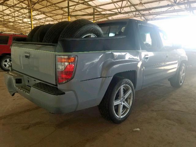 2HJYK16516H559126 - 2006 HONDA RIDGELINE BLUE photo 4