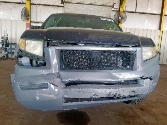 2HJYK16516H559126 - 2006 HONDA RIDGELINE BLUE photo 9