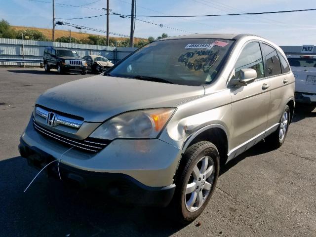 JHLRE487X7C059005 - 2007 HONDA CR-V EXL GOLD photo 2