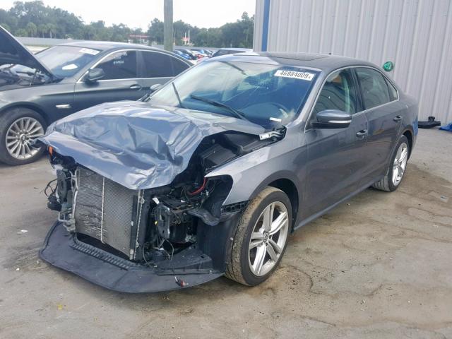 1VWBM7A30DC094509 - 2013 VOLKSWAGEN PASSAT SE GRAY photo 2