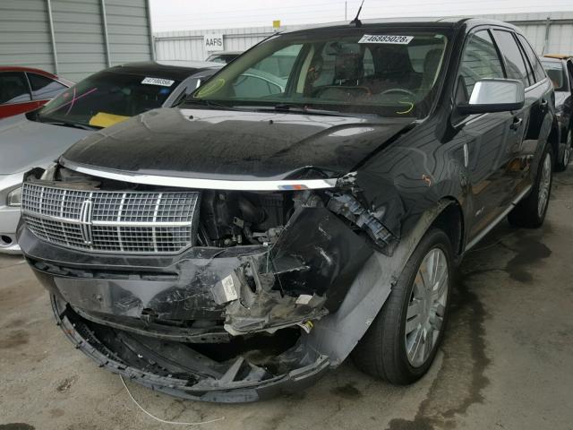 2LMDU68C38BJ18450 - 2008 LINCOLN MKX BLACK photo 2