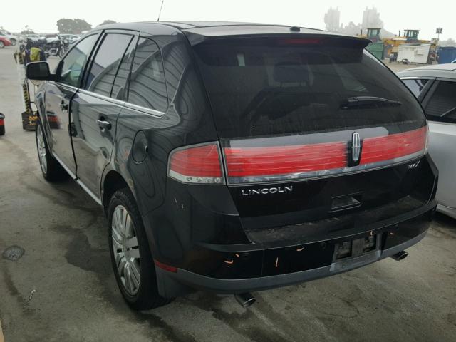 2LMDU68C38BJ18450 - 2008 LINCOLN MKX BLACK photo 3