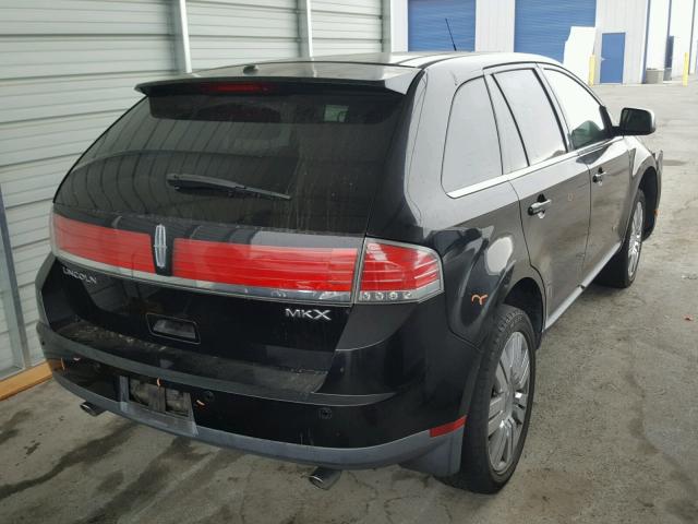 2LMDU68C38BJ18450 - 2008 LINCOLN MKX BLACK photo 4