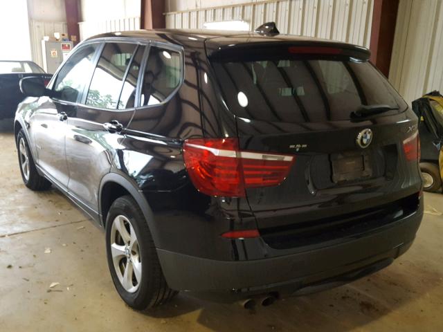 5UXWX5C59BL705566 - 2011 BMW X3 XDRIVE2 BLACK photo 3